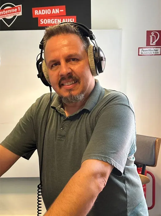 Nicolò Regina zu Gast bei Antenne 1, Neckarburg Rock & Pop